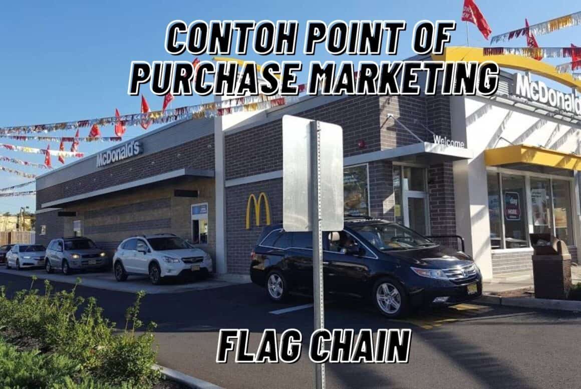 Contoh Point of Purchase Flag Chain