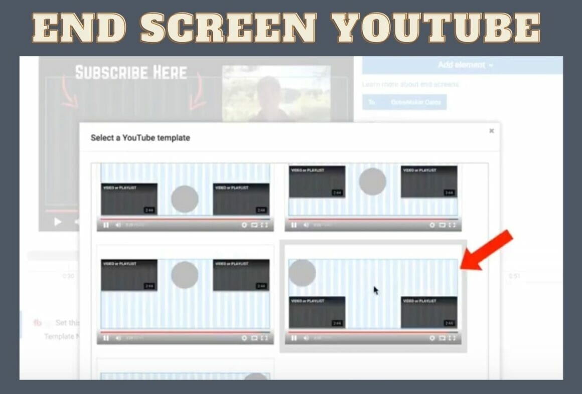 End Screen YouTube