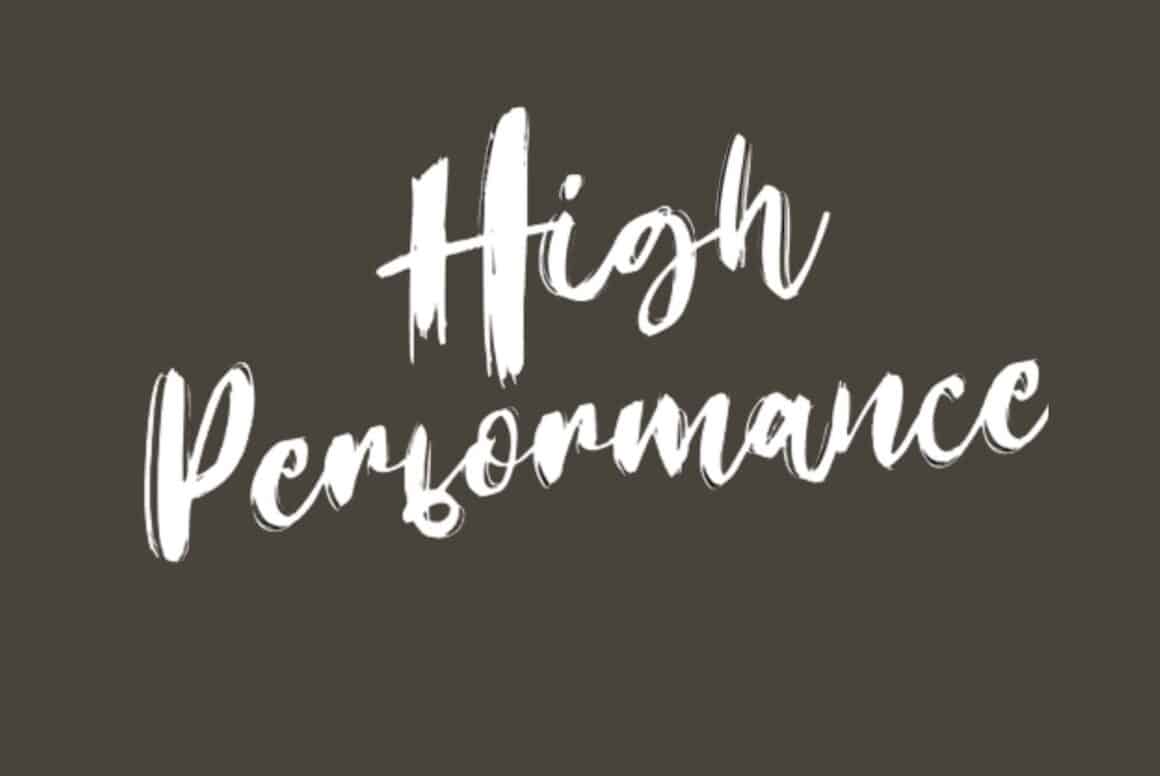 high performance font