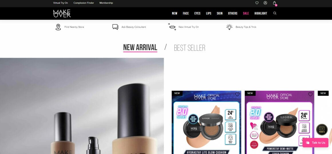 Situs Web Bisnis Kosmetik