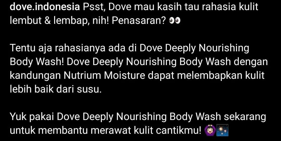 kata-kata yang kuat di kalimat iklan sabun