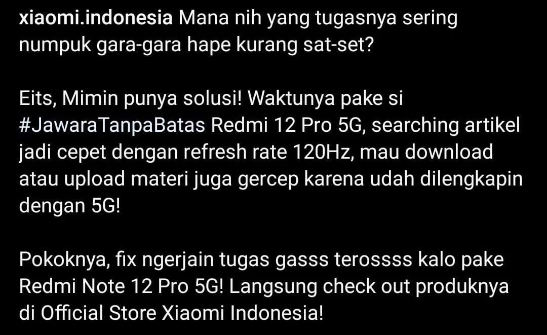 cara menyoriti fitur di kalimat iklan handphone