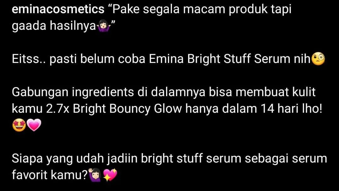 cara menyoroti keunikan produk di kalimat iklan skincare