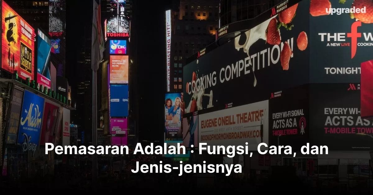 Pemasaran Adalah : Fungsi, Cara, dan Jenis-jenisnya