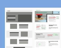 Gunakan tata letak yang seimbang dan rapi.