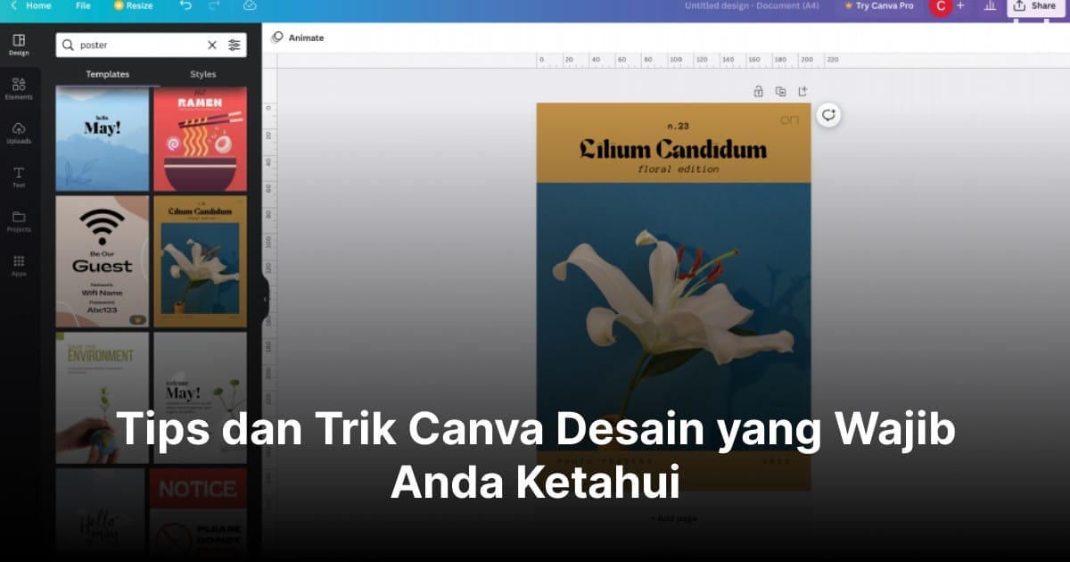 Tips dan Trik Canva Desain yang Wajib Anda Ketahui