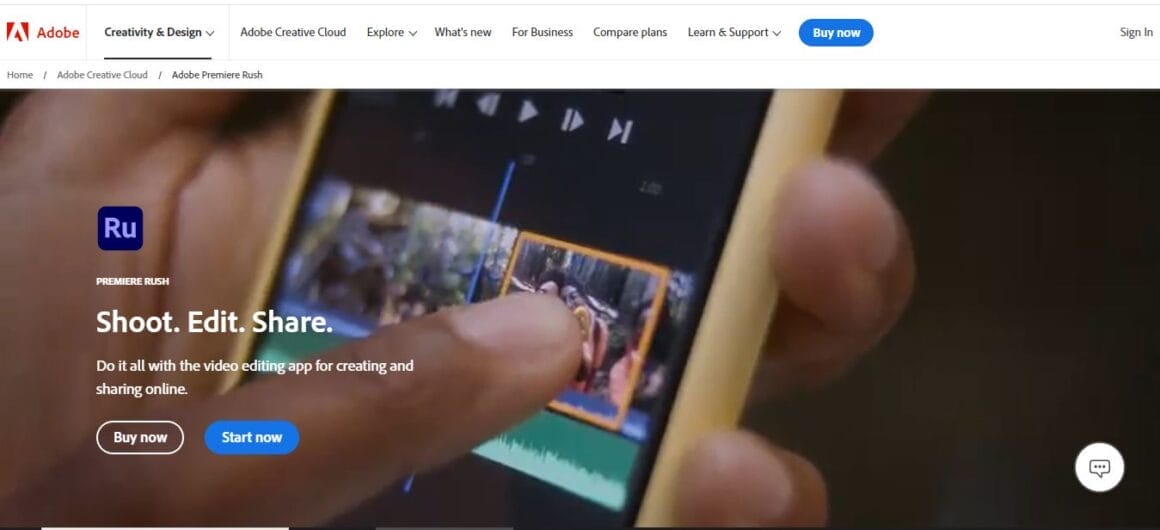 adobe premiere rush instagram tools