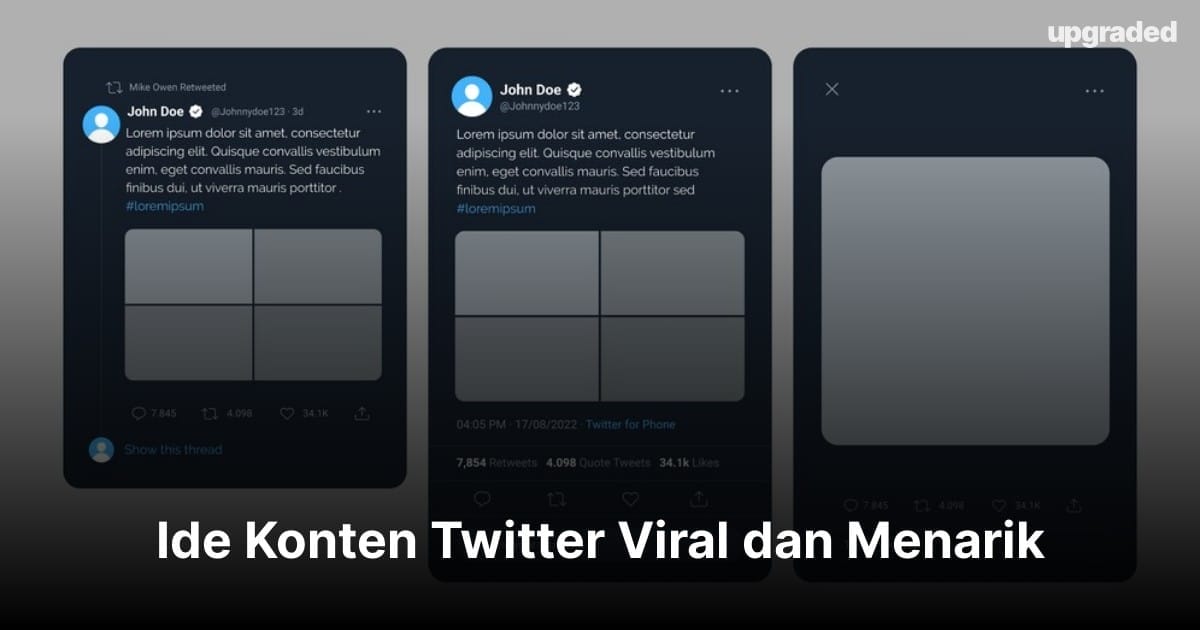 30+ Ide Konten Twitter Viral dan Menarik