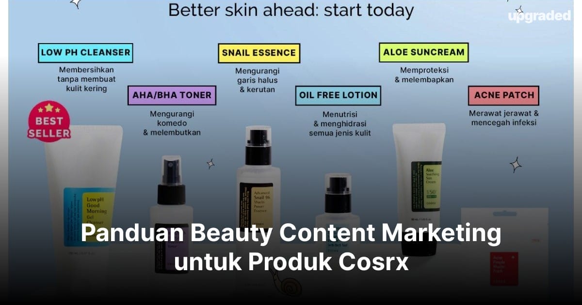 Panduan Beauty Content Marketing untuk Produk Cosrx