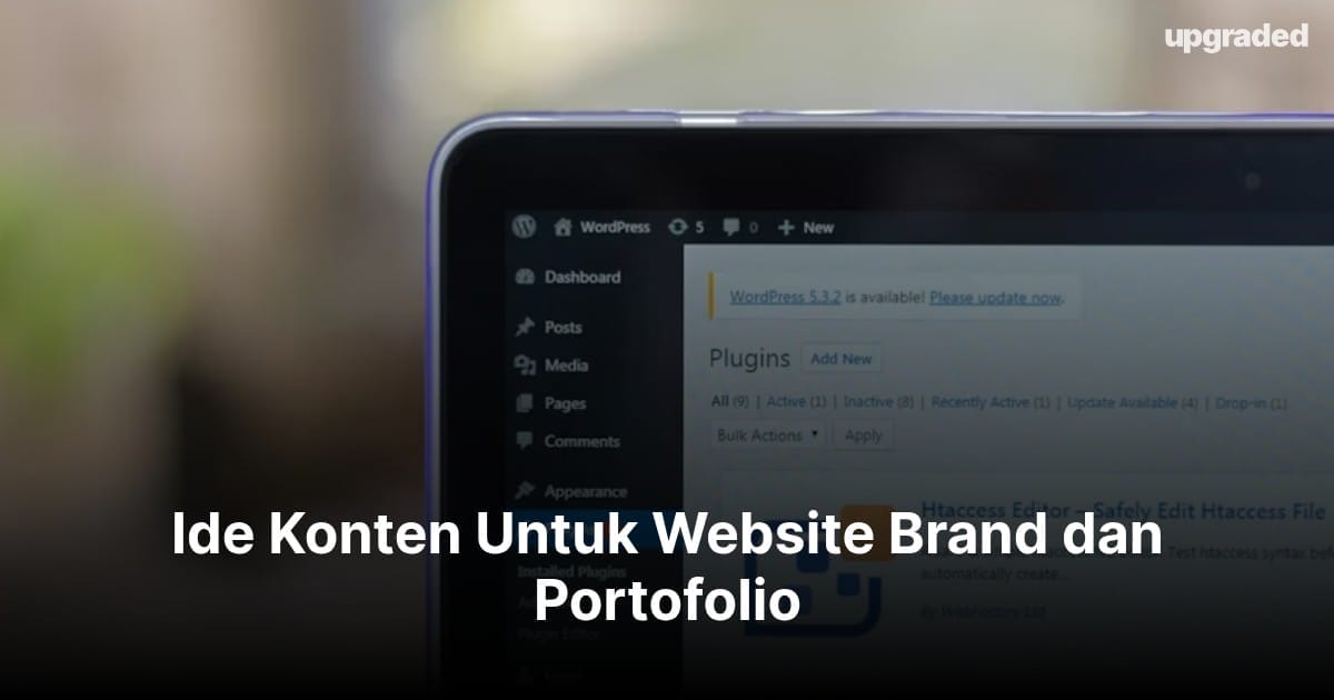 Ide Konten Untuk Website Brand dan Portofolio
